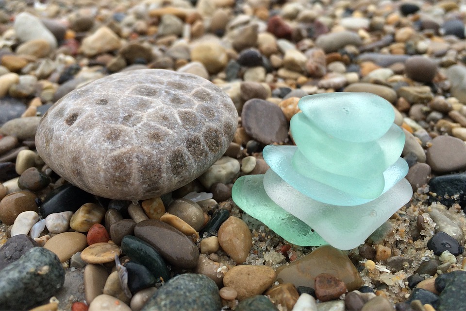 Stone Beach Glass Shore Free photo on Pixabay