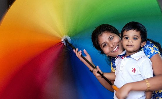 Free Rainbow Umbrella photo and picture