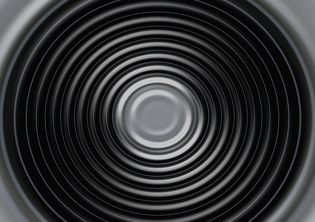 Free wave black white illustration