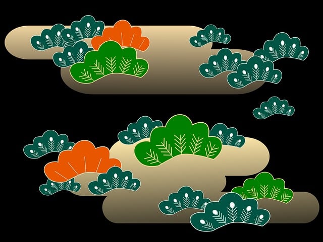 Free pine japan japanese style vector