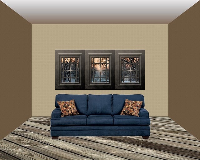 Free room interior background illustration