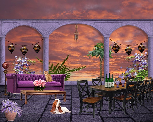 Free background environment portico illustration