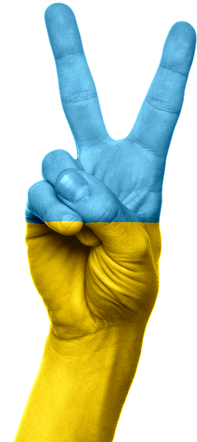 Ucraina, Steag, Mână, Pace, Victorie
