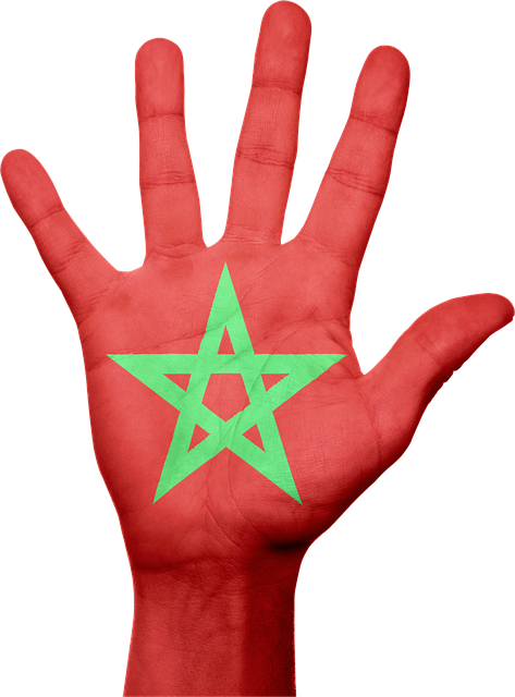 Marokko, Flag, Hånd, Symbol, National