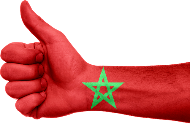 Marokko, Flag, Hånd, Symbol, National