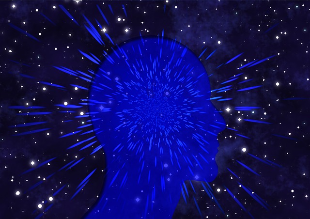 Free head stars universe illustration