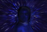 woman, head, star