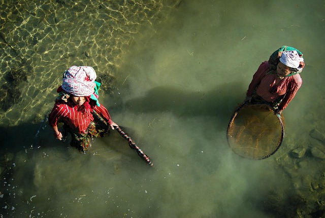 Free Fishing Woman photo and picture