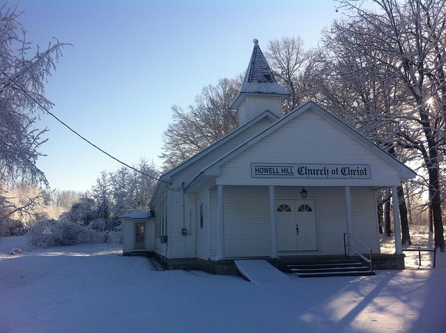 Free Church Snow photo and picture
