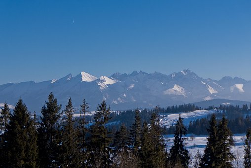 Tatry, Tatrafjellene, Vis, Vinter