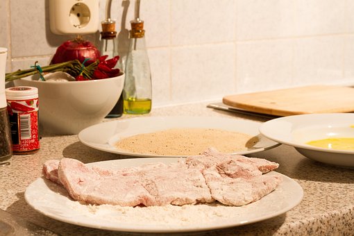 Schnitzel, Cozinhar, Pão, Cozinha