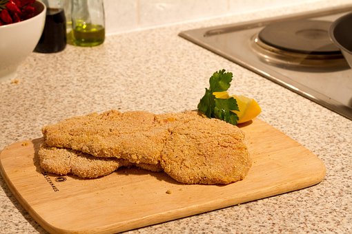 Schnitzel, Cozinhar, Pão, Cozinha
