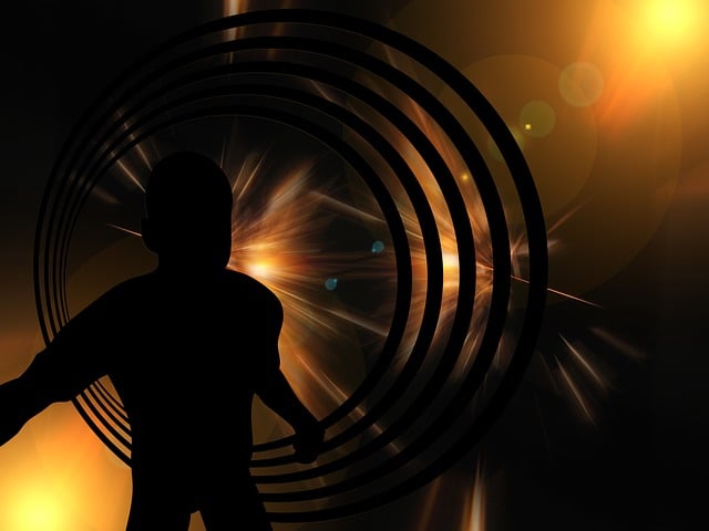 Free angel shining lichtgestalt illustration