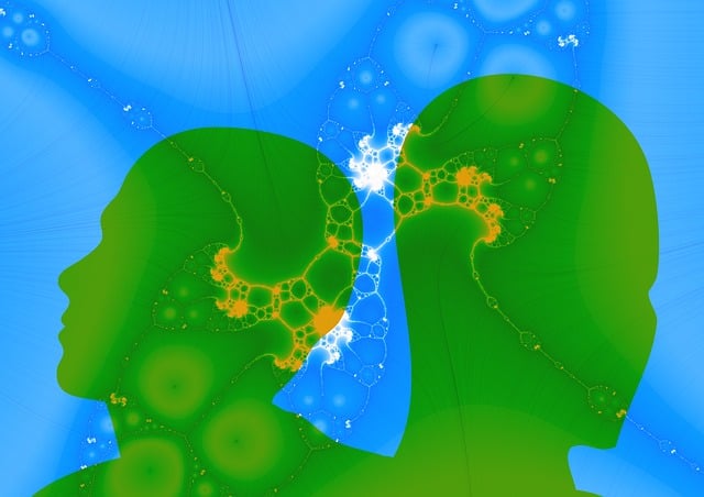 Free connection fractal neural pathways illustration