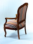 chair, louis philippe, fabric