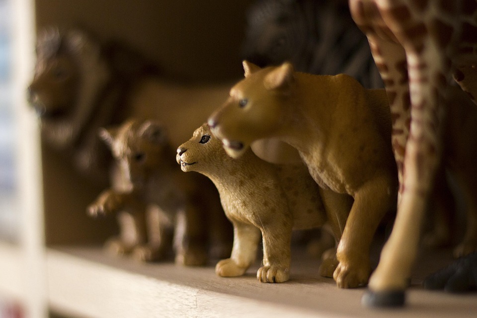 Chiffres, Jouets, Schleich, Lion, Afrique, Les Enfants