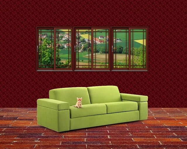 Free interior room home illustration