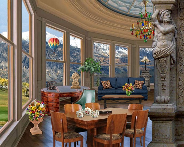 Free room interior environment illustration