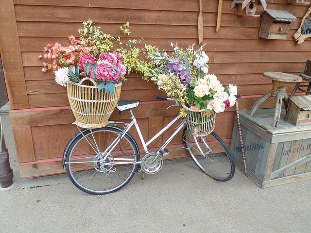 Free Bicycle Flowers photo and picture