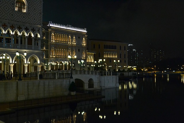 Free Canal Night photo and picture