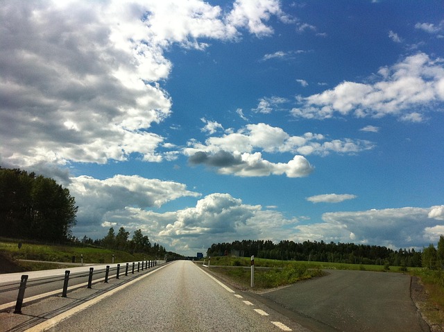Free Road Clouds Sky Summer photo and picture