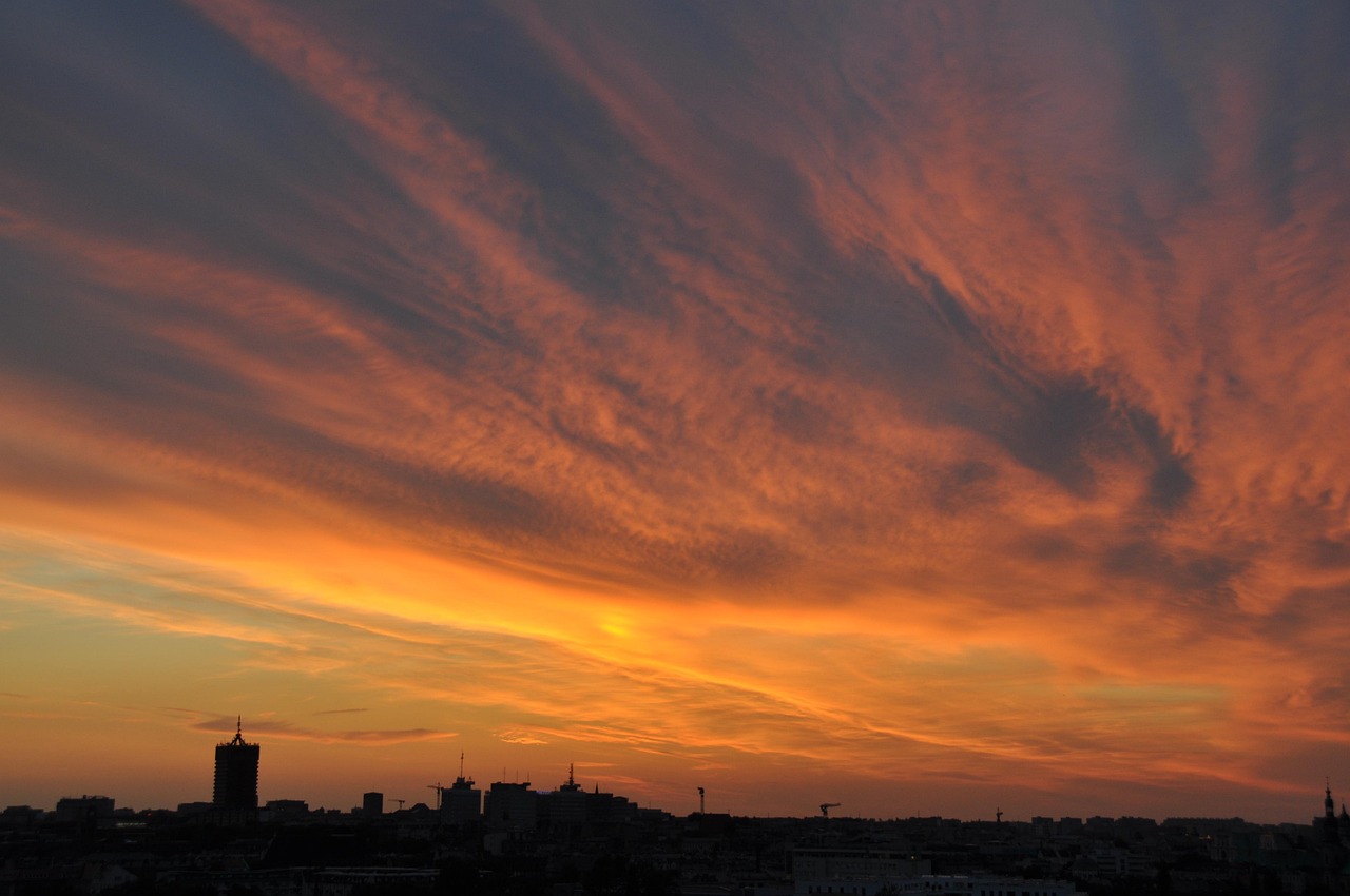 Ville Coucher De Soleil Des Nuages - Photo gratuite sur Pixabay - Pixabay