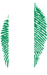 nigeria, flag, fingerprint