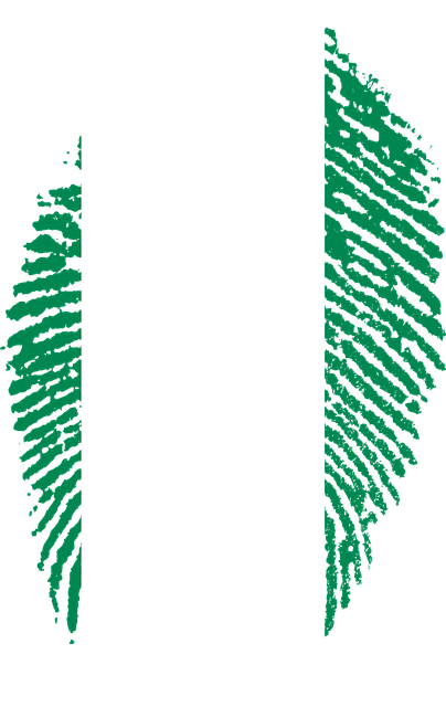 Free nigeria flag fingerprint illustration