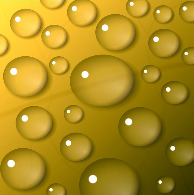 Free waterdrop yellow background illustration
