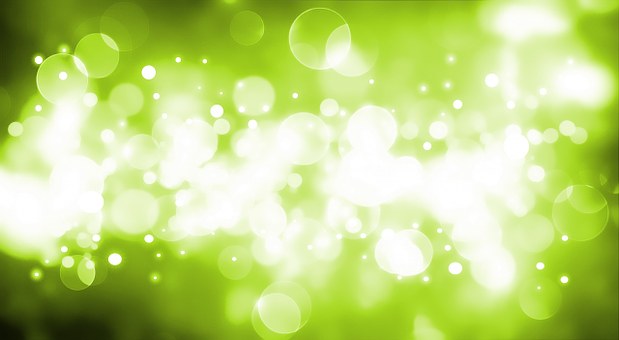 Grün, Lichter, Glänzend, Hintergrund