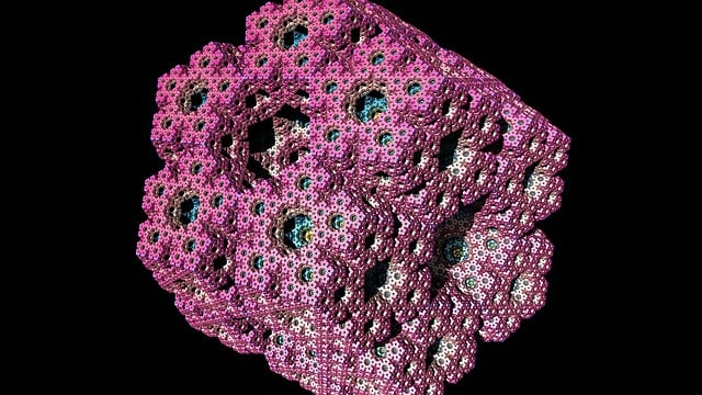 Free cube fractal sponge illustration