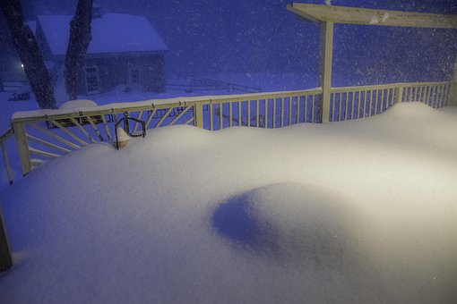 Blizzard, Boston, Snow, Drift, Deep