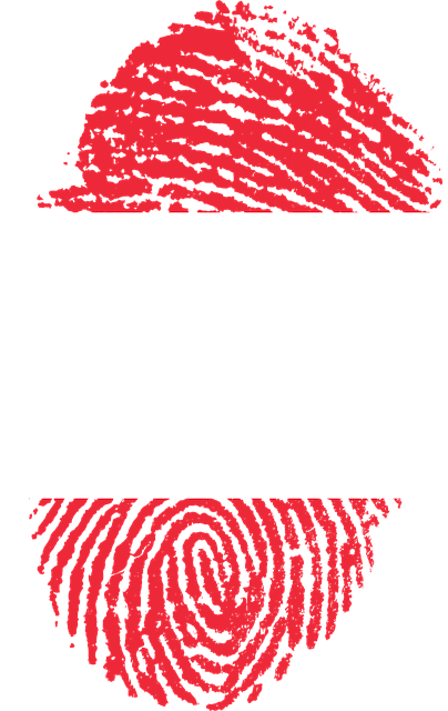 Free austria flag fingerprint illustration