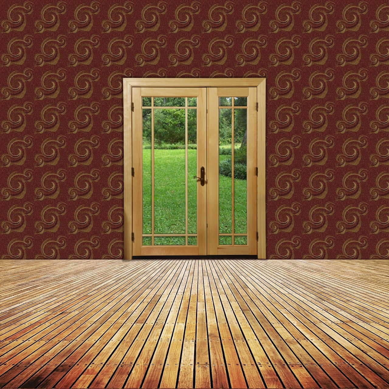 Free interior room home illustration