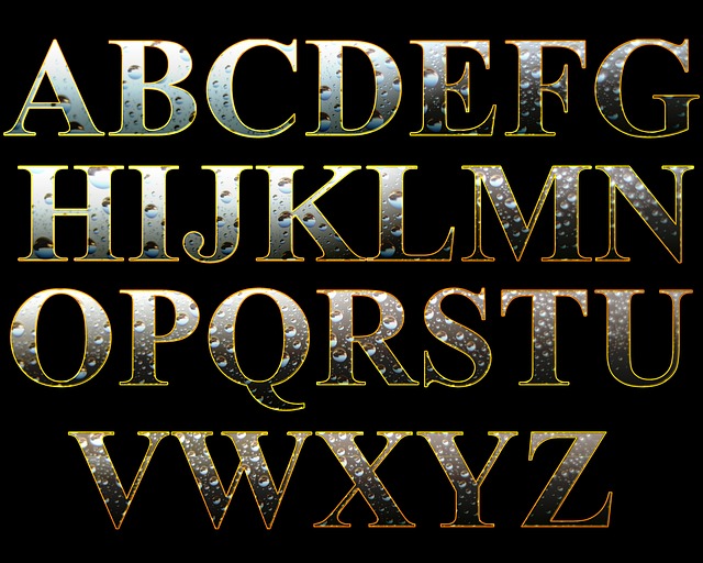 Free letters alphabet set illustration