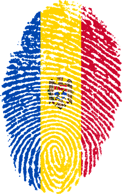 Free moldova flag fingerprint illustration