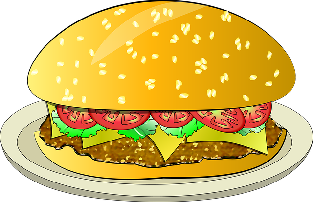 Free Burger Cheeseburger illustration and picture