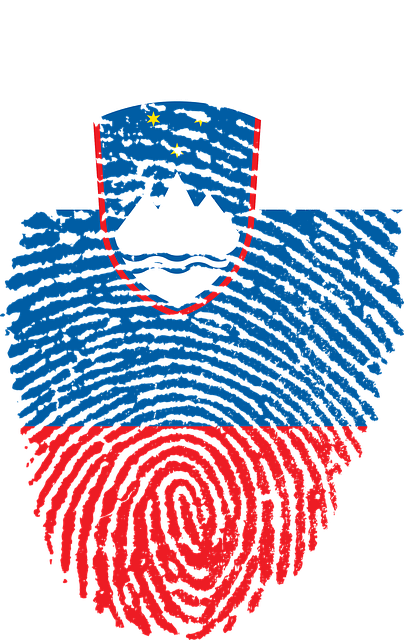 Free slovenia flag fingerprint illustration