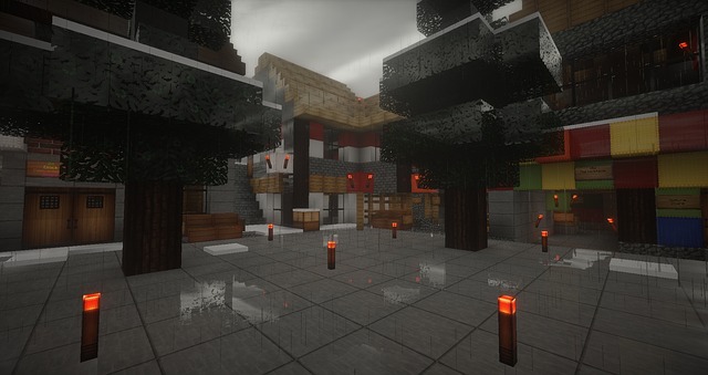 Minecraft, Geschäfte, Europäisch, Straße