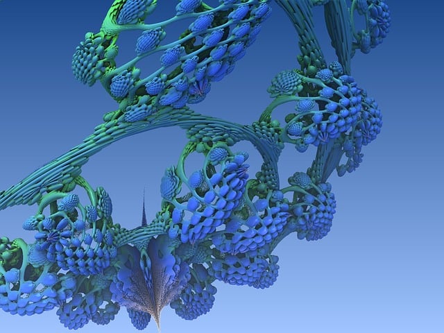 Free fractal julia chaos illustration
