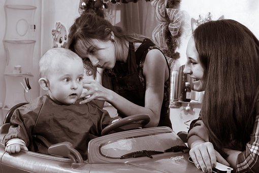 Hairdresser, Haircut, Kid, Hairdresser
