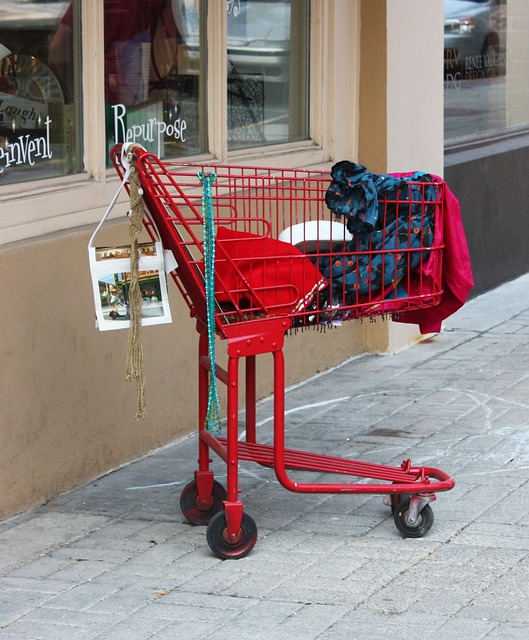 Einkaufen, Wagen, Rot, Laden, Kaufen