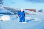 snow, child, girl