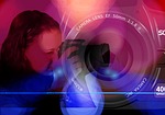 woman, photography, lens