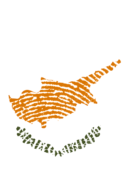 Free cyprus flag fingerprint illustration