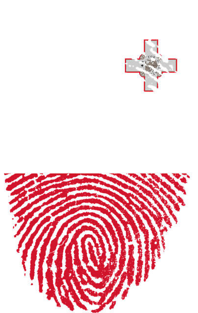 Free malta flag fingerprint illustration