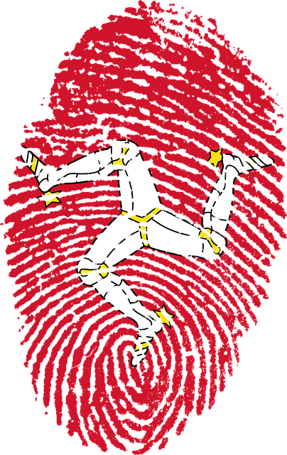 Free man isle flag illustration