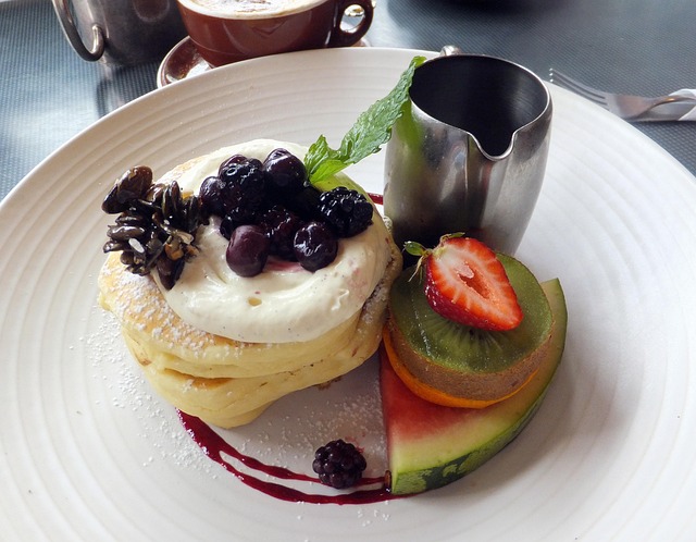 Pfannkuchen, Frühstück, Lecker, Beere
