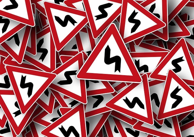 Free street sign curve traffic sign illustration