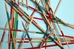 mikado, wooden sticks, play